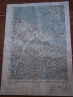 1959 KOSTAJNICA CROATIA BOSNIA JNA YUGOSLAVIA ARMY MAP MILITARY CHART PLAN DOBRLJIN DIVUŠA DVOR BOSANSKI NOVI POBRDANI - Topographical Maps