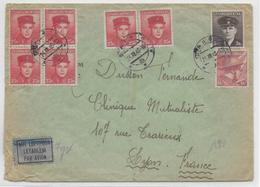 TCHECOSLOVAQUIE - LIBERATION - 1945 - ENVELOPPE De  BRNO Par AVION => LYON - Storia Postale