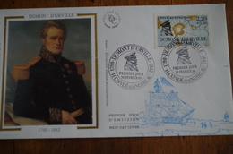 6-174 TAAF Dumont D'Urville FDC Astrolabe Condé Sur Noireau Explorateur Polaire Polar Explorer Antarctic Antarctica - Expéditions Antarctiques