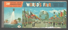 New York - Booklet World's Fair 1964-1965 - 10 Post Cards 10 Miniature Pictures - 20,7 X 8,6 Cm - Complete - Tentoonstellingen