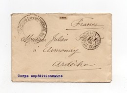 !!! PRIX FIXE : CORPS EXPEDITIONNAIRE DU SOUDAN, LETTRE DE KAYES DU 1899 POUR LA FRANCE - Cartas & Documentos