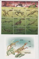 Guyana Dinosauri Dinosaurs Prehistoric Animals Set MNH - Noord-Amerika