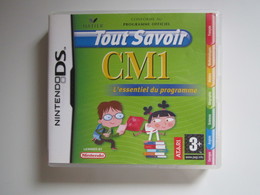 JEU Nintendo DS Tout Savoir CM1 L'essentiel Du Programme - Nintendo DS