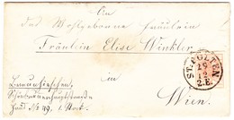 1857 Brief Mit Inhalt Aus St. Pölten Nach Wien; Marke Zur Kontrolle Gelöst; Inhalt Prosaische Neujahrswünsche; - Storia Postale