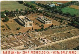 PAESTUM - SA - ZONA ARCHEOLOGICA - VISTA DALL'AEREO - Other & Unclassified