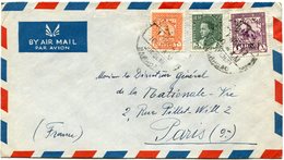 IRAQ LETTRE PAR AVION DEPART BAGHDAD 1 NOV 47 POUR LA FRANCE - Iraq