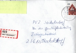 ! 1 Einschreiben , Selbstklebender R-Zettel Aus Stockelsdorf, 23617, Schleswig-Holstein - Etiquettes 'Recommandé' & 'Valeur Déclarée'