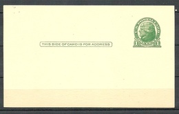 USA 1937 Postal Stationery Stamped Postal Card Ganzsache Jefferson 1 C. Unused - 1921-40