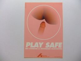 PREVENCION CONTRA EL VIH SIDA AIDS - PLAY SAFE  MIT KONDOM & FETTFREIEM GLEITMITTEL. Postal - Santé