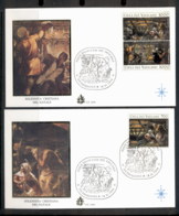 Vatican 1994 Xmas Nativity 2x FDC - FDC