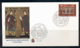 Vatican 2000 Christianity In Iceland FDC - FDC