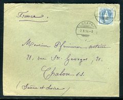 Suisse - Enveloppe De Locarno Pour La France En 1904 - Prix Fixe - Réf JJ 115 - Postmark Collection