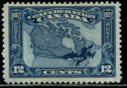 AS6032 Canada 1927 National Map 1V MLH MNH - Francobolli