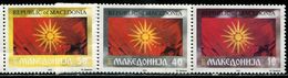 AS6039 Macedonia 1992 Independence Day Flag 3V MNH - Francobolli