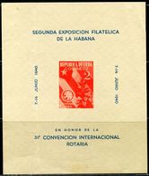 AS6045 Cuba 1940 Rotary Club Flag Has Creases S/S MNH - Francobolli