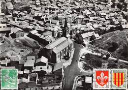 63-CHÂTEL-GUYON- VUE AERIENNE SUR L'EGLISE - Châtel-Guyon