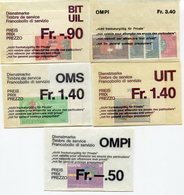 RC 10352 SUISSE LOT TIMBRES DE SERVICE NEUFS ** - Service