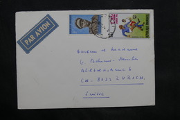 RWANDA - Enveloppe Pour La Suisse , Période 1974 , Affranchissement Plaisant - L 34279 - Sonstige & Ohne Zuordnung