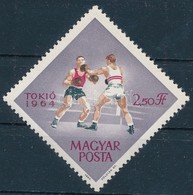 ** 1964 Tokiói Olimpia 2.50Ft Arany Színnyomat (olimpiai Karikák) Nélkül / Mi 2039, Gold Colour (olympic Rings) Omitted. - Altri & Non Classificati