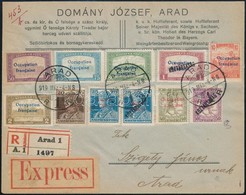 Arad 1919 11 Bélyeggel Bérmentesített Helyi Expressz Ajánlott Levél  Signed: Bodor - Autres & Non Classés