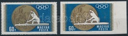 (*) 1969 Olimpiai érmesek 60f Vágott Fázisnyomat Szürke Színhiánnyal + Támpéldány - Andere & Zonder Classificatie