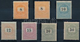 ** * 1889 2 Db Eltérő árnyalatú Feketeszámú 8kr + 10kr, 12kr, 15kr, 20kr, 30kr (30.000) - Autres & Non Classés