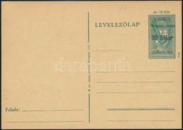Székelyudvarhely 1944 Használatlan Felülnyomott Díjjegyes Levelezőlap (22.000)  Signed: Bodor - Autres & Non Classés