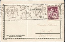 1925 Cserkész Levelezőlap Cserkész Bélyeggel és Bélyegzéssel - Other & Unclassified