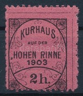 * 1903 Hohe Rinne IV. 2h Fogazott Bélyeg - Autres & Non Classés
