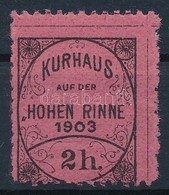 * 1903 Hohe Rinne IV. 2h Fogazott Bélyeg - Altri & Non Classificati