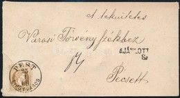 1869 15 Kr Ajánlott Levélen 'PESTH LIPÓTVÁROS' - Pécs - Sonstige & Ohne Zuordnung