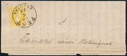 1868 2kr Levéldarabon  'PEST DÉLUTÁN' - Other & Unclassified