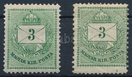 * 1874 2 Db 3kr Apró Hibákkal / Minor Faults - Altri & Non Classificati