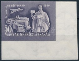 ** 1949 Bélyegnap ívsarki Vágott Bélyeg - Altri & Non Classificati