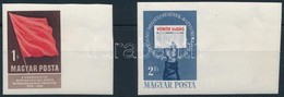 ** 1958 Kommunisták Magyarországi Pártja (I.) ívszéli Vágott Sor (4.000) - Otros & Sin Clasificación