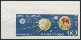** 1959 Holdrakéta ívsarki Vágott Bélyeg (2.000) (gumihiba) - Autres & Non Classés
