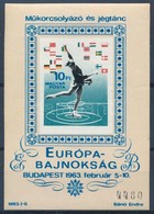 ** 1963 Műkorcsolyázó és Jégtánc Európa-Bajnokság Vágott Blokk (16.000) - Altri & Non Classificati