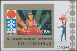 ** 1971 Téli Olimpia (IV.) Vágott Blokk (3.500) - Altri & Non Classificati