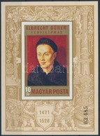 ** 1971 Festmény (X.) - Albrecht Dürer Vágott Blokk (3.500) - Altri & Non Classificati