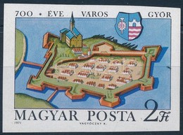 ** 1971 Győr Városa 700 éves Vágott Bélyeg - Autres & Non Classés