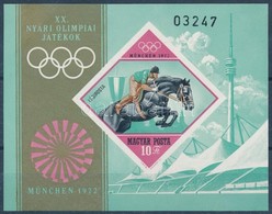 ** 1972 Olimpia Vágott Blokk (4.000) (ujjlenyomatok) - Sonstige & Ohne Zuordnung