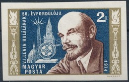 ** 1974 Vlagyimir Iljics Lenin (III.) Vágott Bélyeg (betapadás) - Altri & Non Classificati