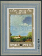 ** 1974 Festmény (XIII.)  -Szinyei Merse Pál Vágott Blokk (4.000) - Autres & Non Classés