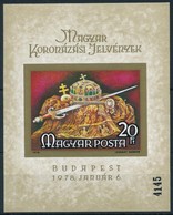 ** 1978 Magyar Koronázási Jelvények Vágott Blokk (6.000) (ujjlenyomat) - Altri & Non Classificati