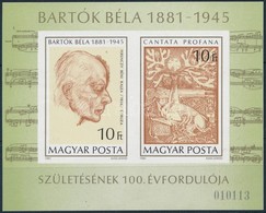 ** 1981 Bartók Béla Vágott Blokk (4.500) - Altri & Non Classificati