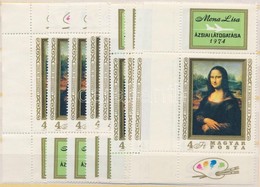 ** 1974 10 Db Mona Lisa Bélyeg (12.000) - Sonstige & Ohne Zuordnung