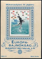 ** 1963 10 Db Műkorcsolyázó és Jégtánc EB Blokk (10.000) - Altri & Non Classificati