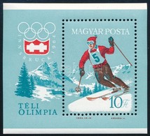 ** 1964 10 Db Téli Olimpia Innsbruck Blokk (10.000) - Autres & Non Classés