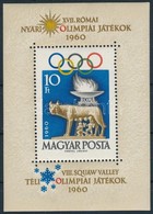 ** 1960 3 Db Római Olimpia Blokk (15.000) - Altri & Non Classificati