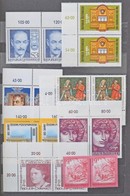 ** Ausztria 1962-1985 Sorok Párban + Blokkok 6 Lapos Berakóban Piros Borítóval - Autres & Non Classés
